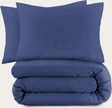 Sleeptime Basic Navy Blauw Dekbedovertrek - Dromen & Wonen