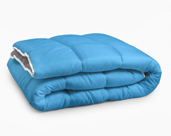 Sleeptime Dekbed en Overtrek in 1 - Antraciet/Blauw - Dromen & Wonen