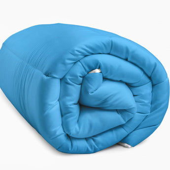 Sleeptime Dekbed en Overtrek in 1 - Antraciet/Blauw - Dromen & Wonen