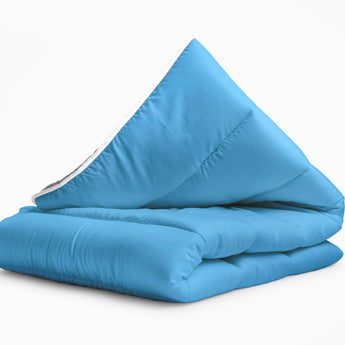 Sleeptime Dekbed en Overtrek in 1 - Antraciet/Blauw - Dromen & Wonen