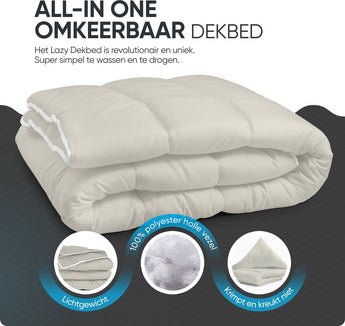 Sleeptime Dekbed en Overtrek in 1 - Creme - Dromen & Wonen