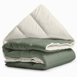 Sleeptime Dekbed en Overtrek in 1 - Creme/Groen - Dromen & Wonen