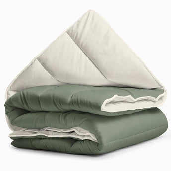 Sleeptime Dekbed en Overtrek in 1 - Creme/Groen - Dromen & Wonen