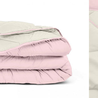 Sleeptime Dekbed en Overtrek in 1 - Creme/Roze - Dromen & Wonen