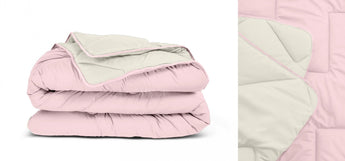 Sleeptime Dekbed en Overtrek in 1 - Creme/Roze - Dromen & Wonen