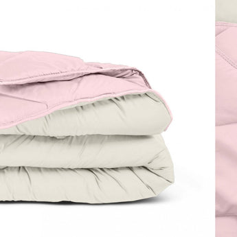 Sleeptime Dekbed en Overtrek in 1 - Creme/Roze - Dromen & Wonen