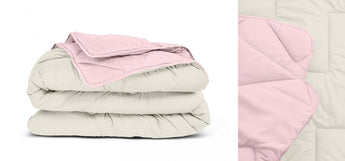Sleeptime Dekbed en Overtrek in 1 - Creme/Roze - Dromen & Wonen
