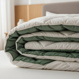 Sleeptime Dekbed en Overtrek in 1 - Diamond - Creme/Groen - Dromen & Wonen