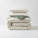 Sleeptime Dekbed en Overtrek in 1 - Diamond - Creme/Groen - Dromen & Wonen