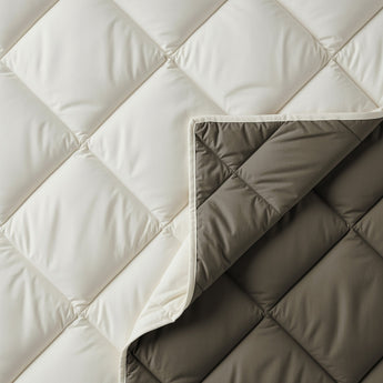 Sleeptime Dekbed en Overtrek in 1 - Diamond - Creme/Kaki - Dromen & Wonen
