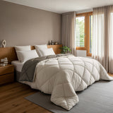 Sleeptime Dekbed en Overtrek in 1 - Diamond - Creme/Kaki - Dromen & Wonen