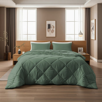 Sleeptime Dekbed en Overtrek in 1 - Diamond - Groen - Dromen & Wonen