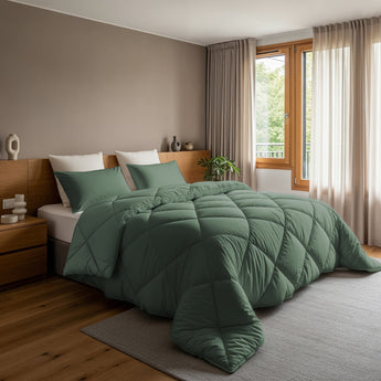 Sleeptime Dekbed en Overtrek in 1 - Diamond - Groen - Dromen & Wonen