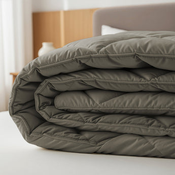 Sleeptime Dekbed en Overtrek in 1 - Diamond - Kaki - Dromen & Wonen