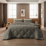 Sleeptime Dekbed en Overtrek in 1 - Diamond - Kaki - Dromen & Wonen