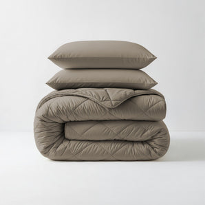 Sleeptime Dekbed en Overtrek in 1 - Diamond - Taupe - Dromen & Wonen