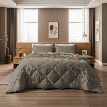 Sleeptime Dekbed en Overtrek in 1 - Diamond - Taupe - Dromen & Wonen