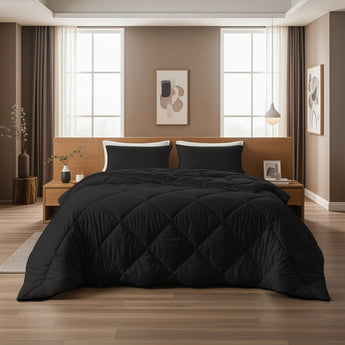 Sleeptime Dekbed en Overtrek in 1 - Diamond - Zwart - Dromen & Wonen