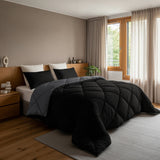 Sleeptime Dekbed en Overtrek in 1 - Diamond - Zwart/Antraciet - Dromen & Wonen