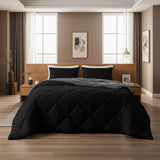 Sleeptime Dekbed en Overtrek in 1 - Diamond - Zwart/Antraciet - Dromen & Wonen