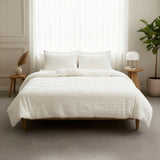 Sleeptime Dekbed en Overtrek in 1 - Flanel Rib - Beige - Dromen & Wonen