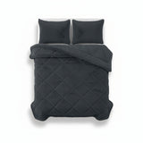 Sleeptime Dekbed en Overtrek in 1 - Fluffy Teddy - Antraciet - Dromen & Wonen