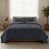 Sleeptime Dekbed en Overtrek in 1 - Fluffy Teddy - Antraciet - Dromen & Wonen