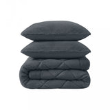 Sleeptime Dekbed en Overtrek in 1 - Fluffy Teddy - Antraciet - Dromen & Wonen