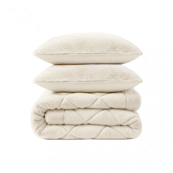 Sleeptime Dekbed en Overtrek in 1 - Fluffy Teddy - Beige - Dromen & Wonen