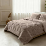 Sleeptime Dekbed en Overtrek in 1 - Fluffy Teddy - Taupe - Dromen & Wonen