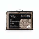 Sleeptime Dekbed en Overtrek in 1 - Fluffy Teddy - Taupe - Dromen & Wonen