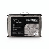 Sleeptime Dekbed en Overtrek in 1 - Fluffy Teddy - Taupe/Grijs - Dromen & Wonen