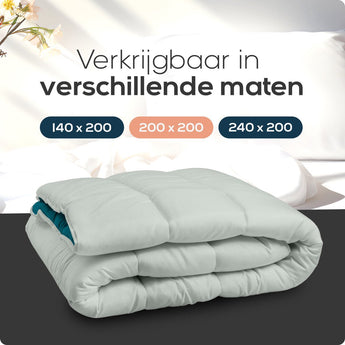 Sleeptime Dekbed en Overtrek in 1 - Grijs/Blauw - Dromen & Wonen