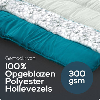 Sleeptime Dekbed en Overtrek in 1 - Grijs/Blauw - Dromen & Wonen