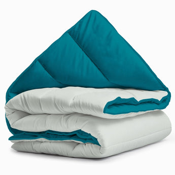 Sleeptime Dekbed en Overtrek in 1 - Grijs/Blauw - Dromen & Wonen