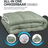 Sleeptime Dekbed en Overtrek in 1 - Groen - Dromen & Wonen