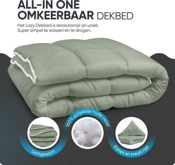Sleeptime Dekbed en Overtrek in 1 - Groen - Dromen & Wonen