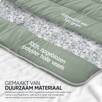 Sleeptime Dekbed en Overtrek in 1 - Groen - Dromen & Wonen