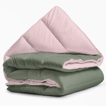Sleeptime Dekbed en Overtrek in 1 - Groen/Roze - Dromen & Wonen