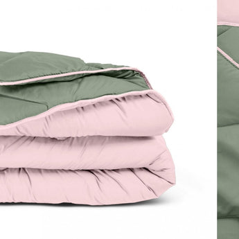 Sleeptime Dekbed en Overtrek in 1 - Groen/Roze - Dromen & Wonen
