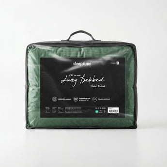 Sleeptime Dekbed en Overtrek in 1 - Hotel Velvet - Donker Groen - Dromen & Wonen