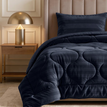 Sleeptime Dekbed en Overtrek in 1 - Hotel Velvet - Navy - Dromen & Wonen