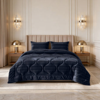Sleeptime Dekbed en Overtrek in 1 - Hotel Velvet - Navy - Dromen & Wonen