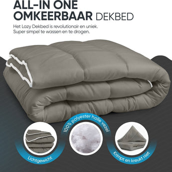 Sleeptime Dekbed en Overtrek in 1 - Kaki - Dromen & Wonen