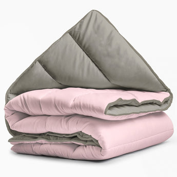 Sleeptime Dekbed en Overtrek in 1 - Kaki/Roze - Dromen & Wonen