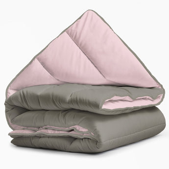 Sleeptime Dekbed en Overtrek in 1 - Kaki/Roze - Dromen & Wonen