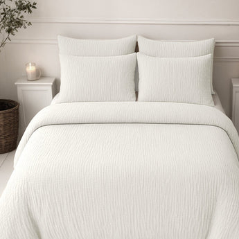 Sleeptime Dekbed en Overtrek in 1 - Mousseline - Beige - Dromen & Wonen