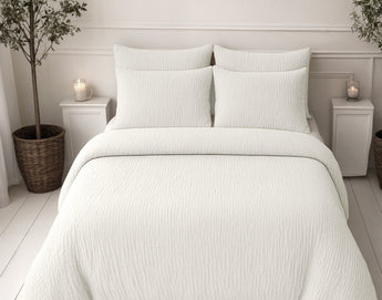 Sleeptime Dekbed en Overtrek in 1 - Mousseline - Beige - Dromen & Wonen