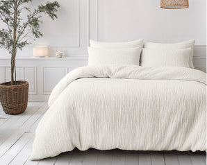 Sleeptime Dekbed en Overtrek in 1 - Mousseline - Beige - Dromen & Wonen