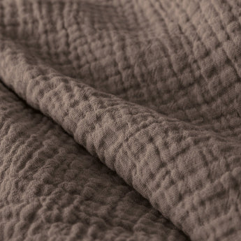 Sleeptime Dekbed en Overtrek in 1 - Mousseline - Donker Taupe - Dromen & Wonen